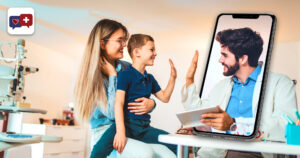 Direct Health Pediatrician with Patient mother and Son